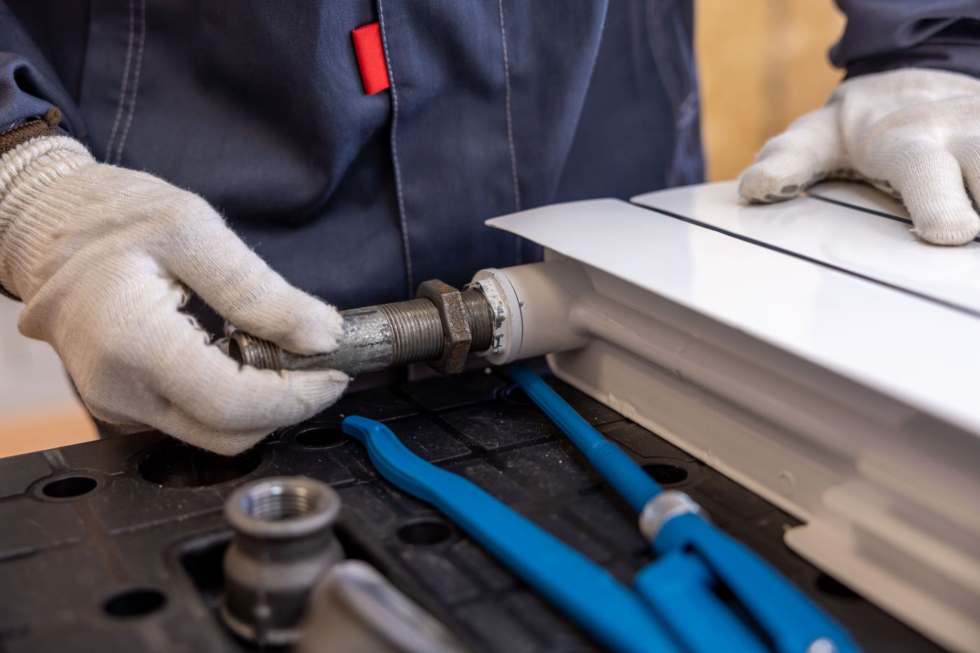 Plumbing and heating work